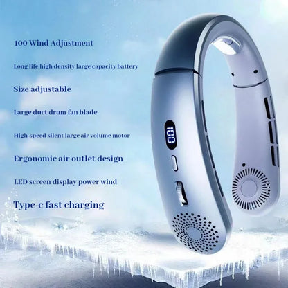 Neck Fan,Lightweight, Sports Fan for Indoor & Outdoor