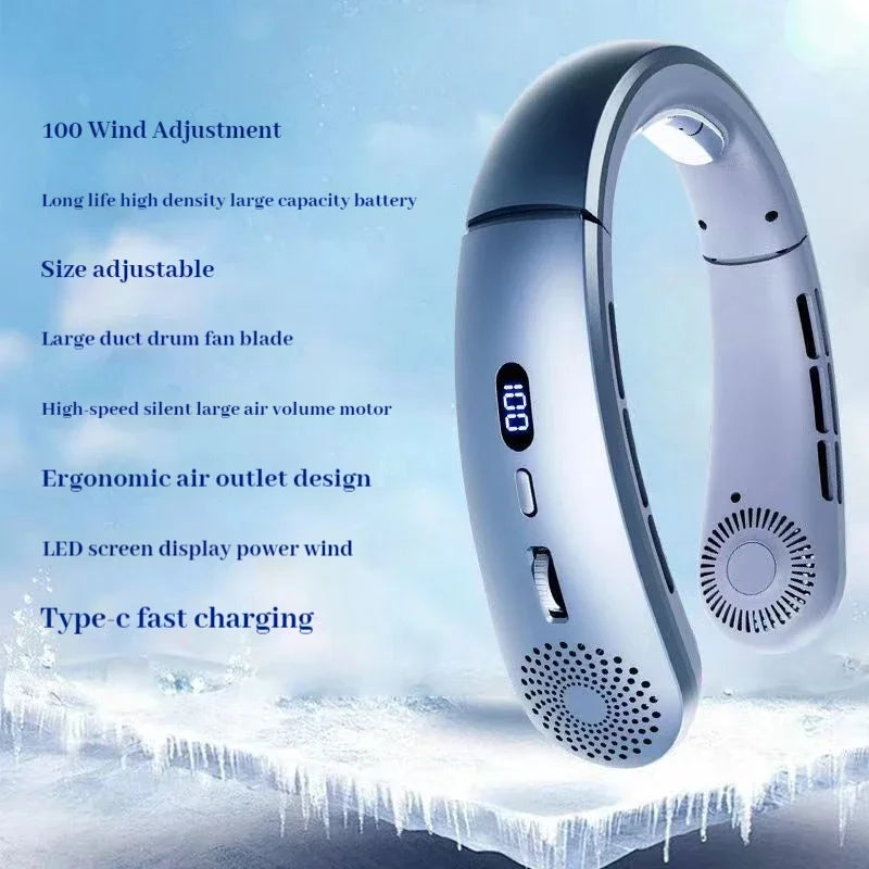 Neck Fan,Lightweight, Sports Fan for Indoor & Outdoor