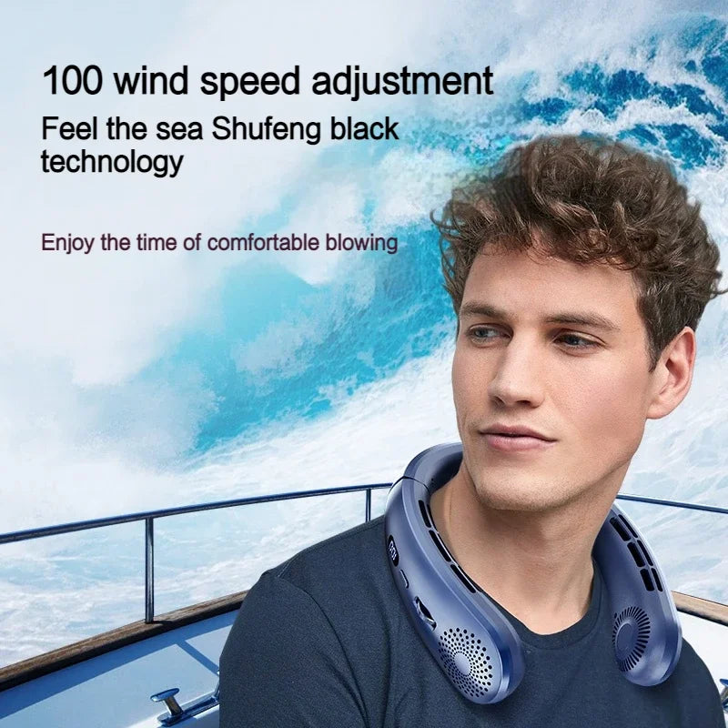 Neck Fan,Lightweight, Sports Fan for Indoor & Outdoor